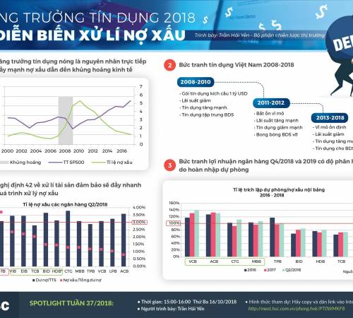 Tăng trưởng tín dụng 2018 & diễn biến xử lí nợ xấu