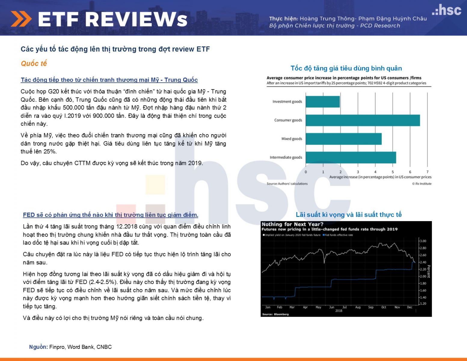 Các yếu tố tác động lên thị trường trong đợt review các quỹ ETF