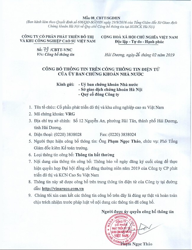 đại hội cổ đông vrg
