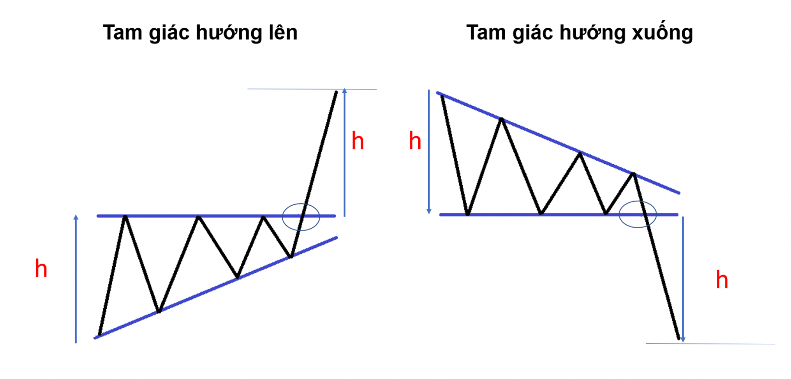 Mô hình tam giác và ứng dụng trong giao dịch cổ phiếu