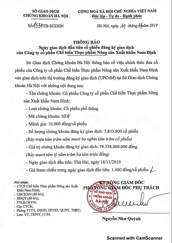ndf chuyển sàn