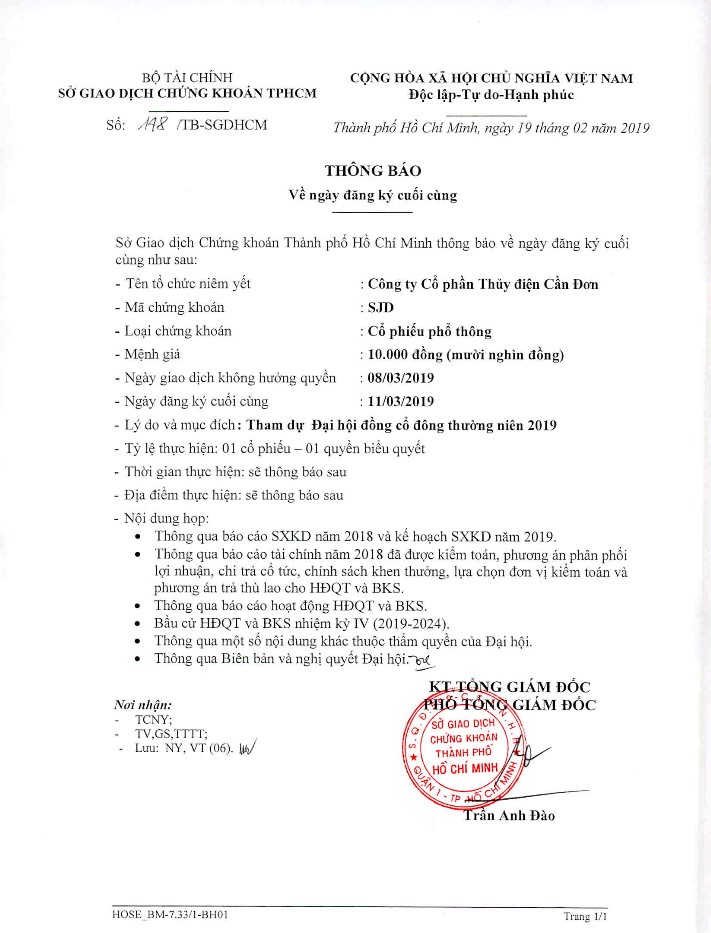 đại hội cổ đông cổ phiếu SJD